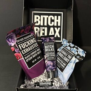 Explicit Essentials Gift Box, Shower Steamers, Epson Salts, Lotion, Lip Balm